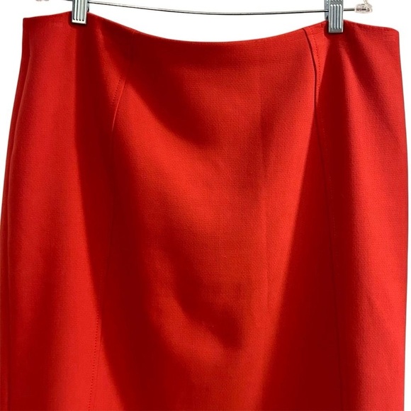 Halogen Women's Red A-Line Knee Length Skirt Size 14 Business Casual - Picture 2 of 10